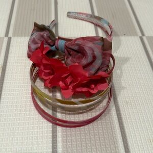 Pink and yellow headband lot